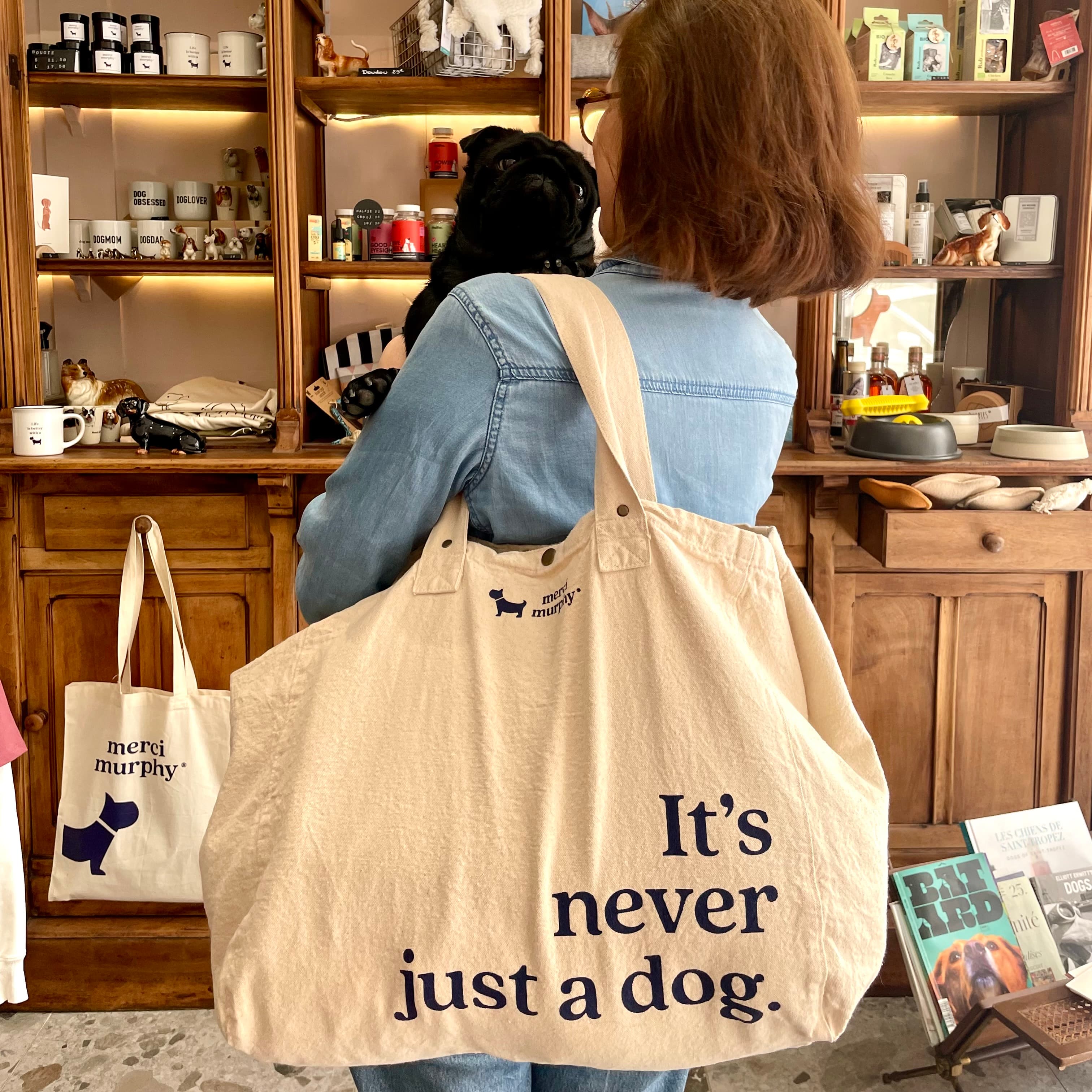 Tote bag merci murphy® — It's never just a dog